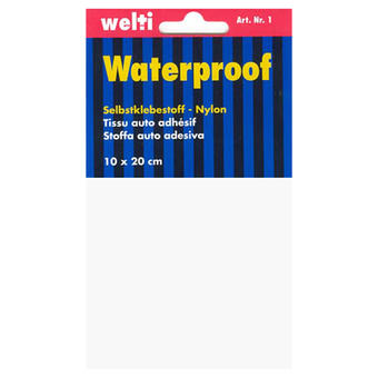 Selbstklebestoff Nylon 10 x 20 cm - weiss