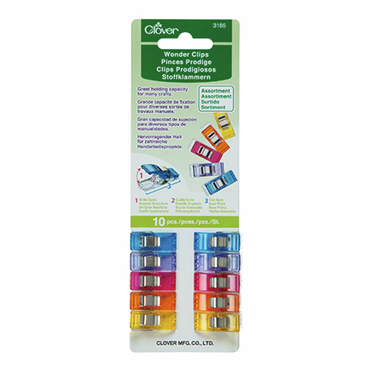 Stoffklammern "Wonder Clips", 10 Stk., assortiert image number