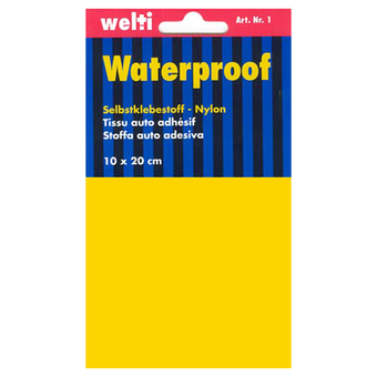 Selbstklebestoff Nylon 10 x 20 cm - gelb