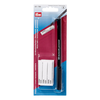 W&auml;scheetiketten mit Markierstift