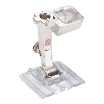 Biesen-Deko-Stichfuss mit transparenter Sohle #46C