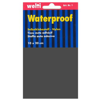 Selbstklebestoff Nylon 10 x 20 cm - dunkelgrau