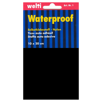 Selbstklebestoff Nylon 10 x 20 cm - schwarz
