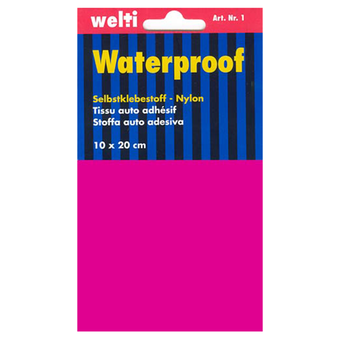 Selbstklebestoff Nylon 10 x 20 cm - pink