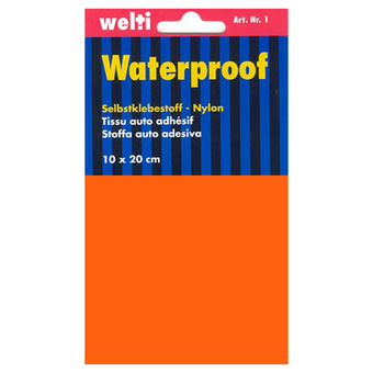 Selbstklebestoff Nylon 10 x 20 cm - orange