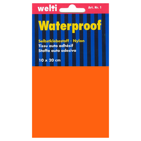 Selbstklebestoff Nylon 10 x 20 cm - orange image number