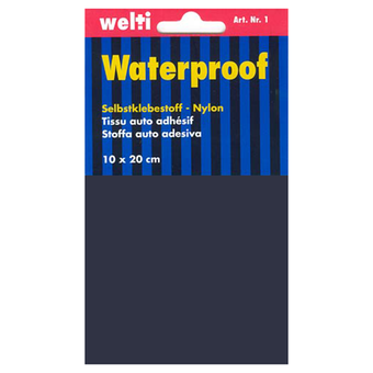 Selbstklebestoff Nylon 10 x 20 cm - dunkelblau